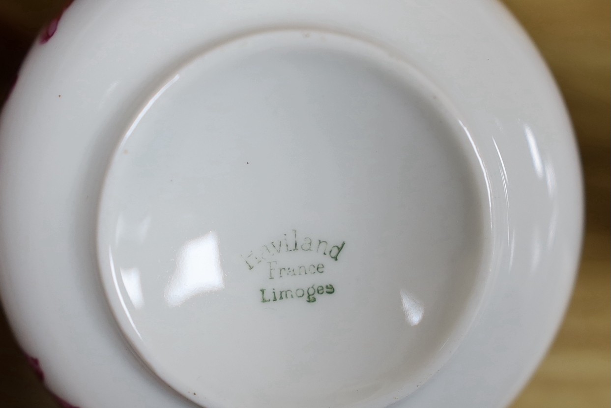 An extensive Haviland and Aluminite Limoges porcelain dinner, tea and coffee service